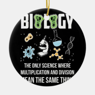 Ornamento De Cerâmica Biologia A Única Ciência Onde A Multiplicação