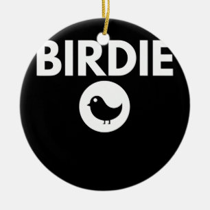 Ornamento De Cerâmica Birdie Golf
