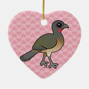 Ornamento De Cerâmica Birdorable Chachalaca liso