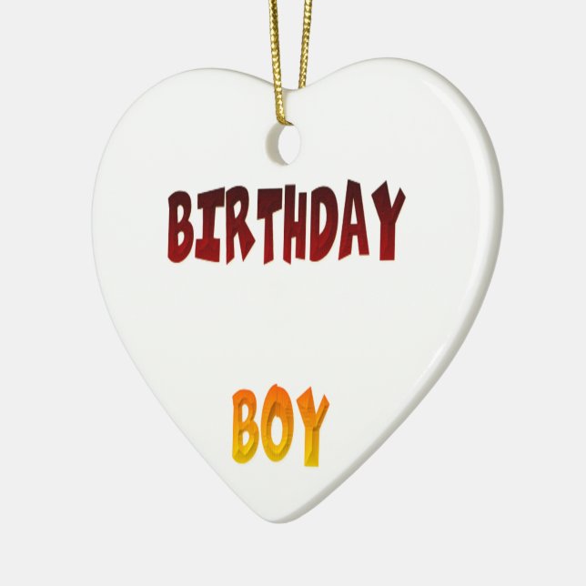 Ornamento De Cerâmica Birthday Boy (Esquerda)