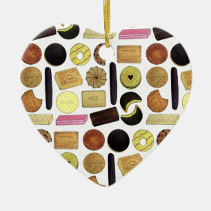 Ornamento De Cerâmica Biscoitos britânicos Pão-de-Atalho Rich Tea Digest