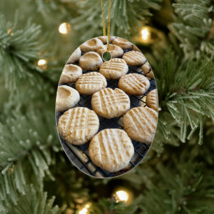 Ornamento De Cerâmica Biscoitos de Manteiga de Amendoim