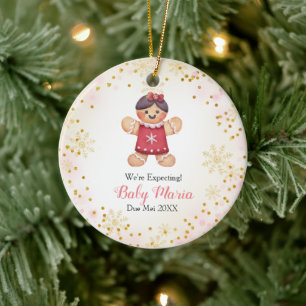 Ornamento De Cerâmica Biscoitos de Natal que esperamos pais