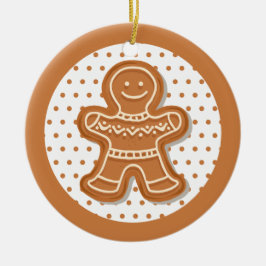 Ornamento De Cerâmica Biscoitos de Pão-de-Pão de Natal