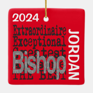 Ornamento De Cerâmica Bishop Extraordinaire CUSTOM