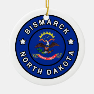 Ornamento De Cerâmica Bismarck North Dakota