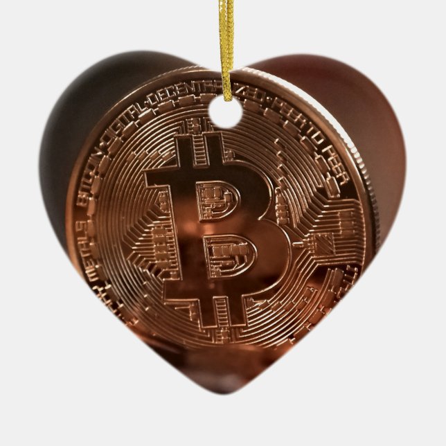 Ornamento De Cerâmica Bitmoney (Frente)