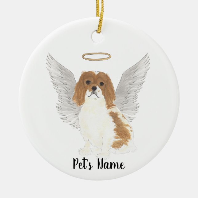 Ornamento De Cerâmica Blenheim Cavalier King Charles Spaniel Simpatia P (Frente)