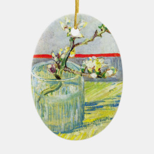 Ornamento De Cerâmica Blossoming Almond Branch por Vincent van Gogh