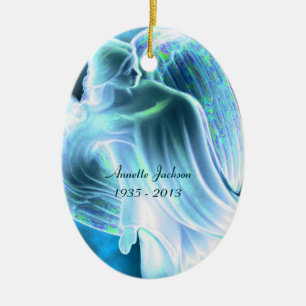 Ornamento De Cerâmica Blue Angel Memorial - Ornament