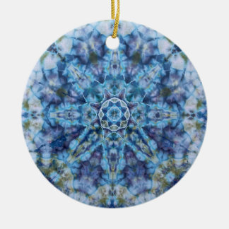 Ornamento De Cerâmica Blue Moon Mandala
