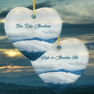 Ornamento De Cerâmica Blue Ridge Mounts Air no Mountain Air