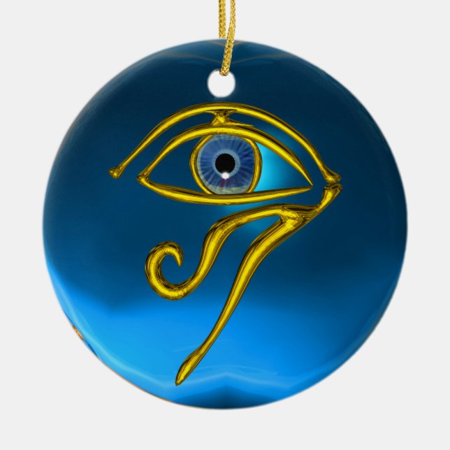 Ornamento De Cerâmica BLUE TALISMAN, Sapphire (Frente)