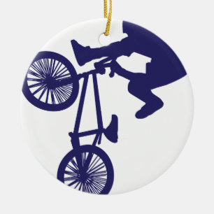 Ornamento De Cerâmica BMX Biker