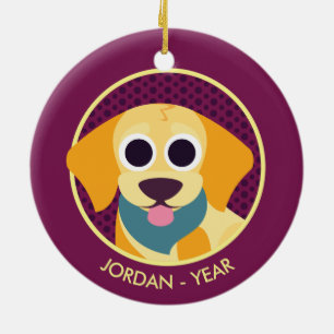 Ornamento De Cerâmica BO o cão