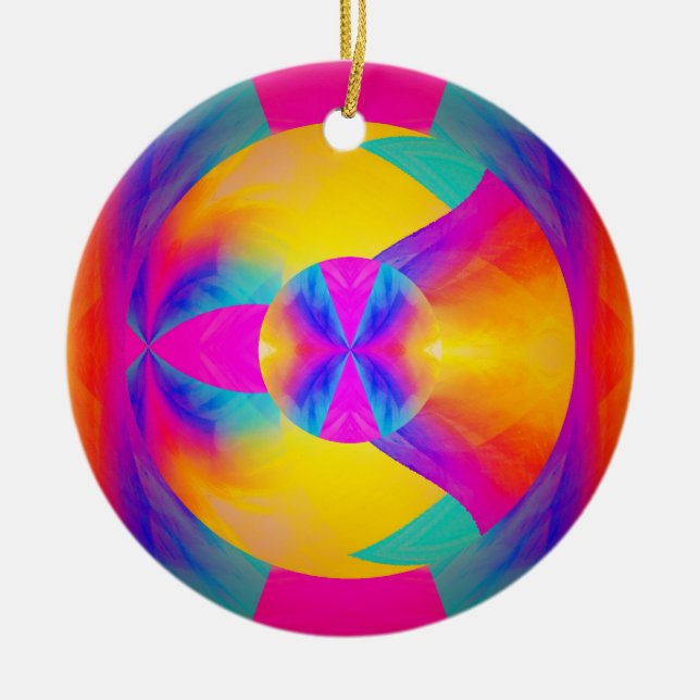 Ornamento De Cerâmica Boas vibrações (Frente)