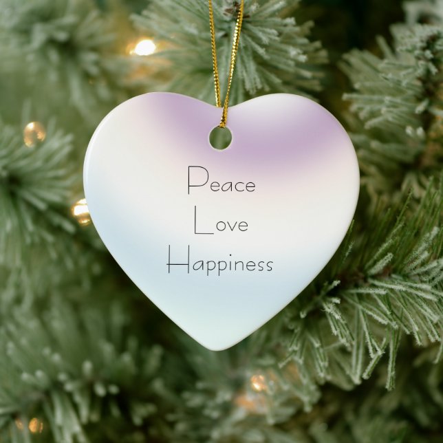 Ornamento De Cerâmica Boca branca azul púrpura (Árvore)