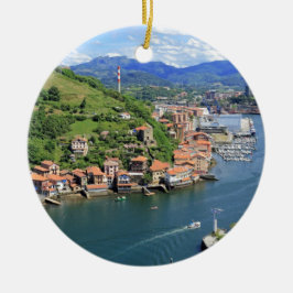 Ornamento De Cerâmica Boca cêntrica do porto Pasaia, País Basco