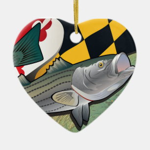 Ornamento De Cerâmica Bodião do cidadão de Maryland