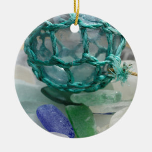 Ornamento De Cerâmica Boia de pesca em vidro, Alasca