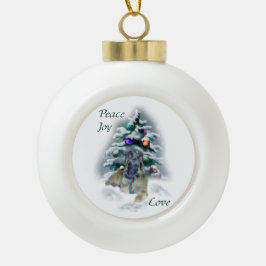 Ornamento De Cerâmica Bola Belga Tervuren Natal