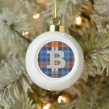 Bitmoney Blue Xadrez Floco de Neve Torre de Natal 