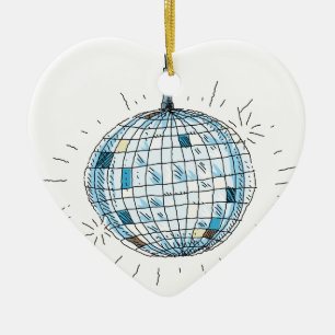 Ornamento De Cerâmica Bola brilhante do disco