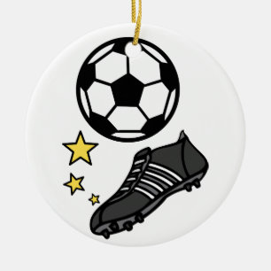 Ornamento De Cerâmica Bola & Calçados