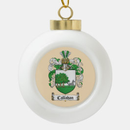 Ornamento De Cerâmica Bola Callahan Coat of Arms Ornament