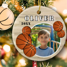 Bola de Basquete Personalizada em Madeira Foto Esp