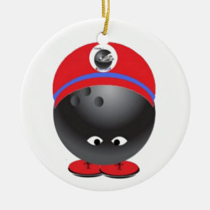 Ornamento De Cerâmica Bola de boliche
