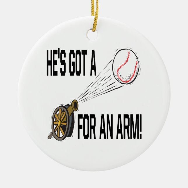 Ornamento De Cerâmica Bola de canhão (Frente)