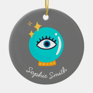 Ornamento De Cerâmica Bola de cristal de terceiro olho muito bonita