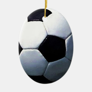 Ornamento De Cerâmica Bola de futebol