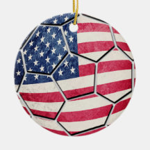 Bola de futebol orgulhosa da bandeira dos EUA do