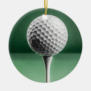 Ornamento De Cerâmica Bola de Golfe na Decoração Tee Cerâmica