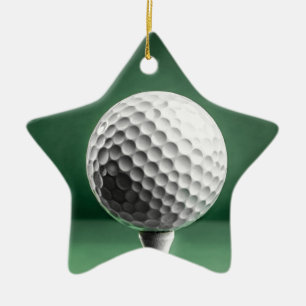 Ornamento De Cerâmica Bola de Golfe na Decoração Tee Cerâmica