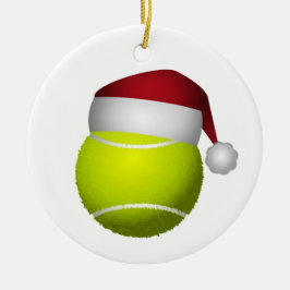 Ornamento De Cerâmica Bola de Tênis de Natal