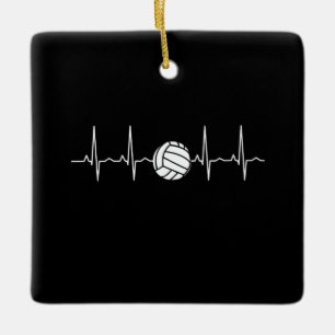 Ornamento De Cerâmica Bola de Voleibol