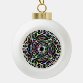 Ornamento De Cerâmica Bola Espectral Diamante Seis