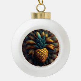 Ornamento De Cerâmica Bola Mandelbrot Pineapple Fractal