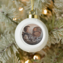 Modern Best GrandPa Ever Photo Personalized
