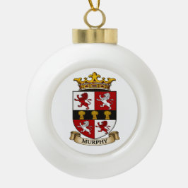 Ornamento De Cerâmica Bola Murphy Family Coat of Arms Ornament