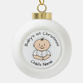 Ornamento De Cerâmica Bola Ornament de natal de 1rua - personalizável