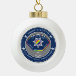 Ornamento De Cerâmica Bola Out to Protect Christmas Ball