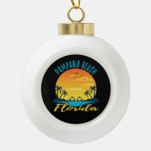 Pompano Beach Palm Trees Beach