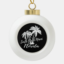 South Beach Miami Florida Palm Trees Beach