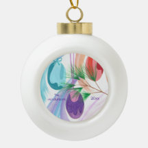 Three Christmas Balls, custom ornaments