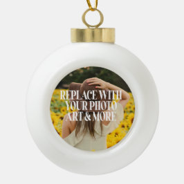 Ornamento De Cerâmica Bola Tornar personalizado seu próprio personalizado