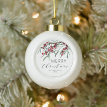 Winter Berry Script Felry Natal Holiday
